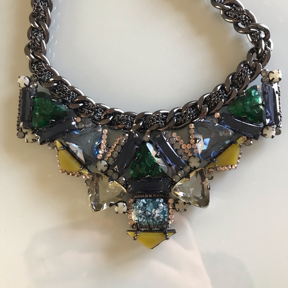 COPY - BCBG Multi Stone Collar Necklace